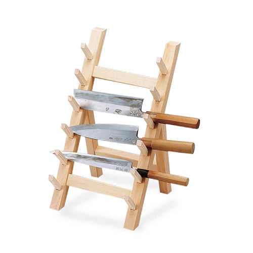 Wooden Knife Stand 6 Piece Japanese style, Knife Block HonmamonJapan