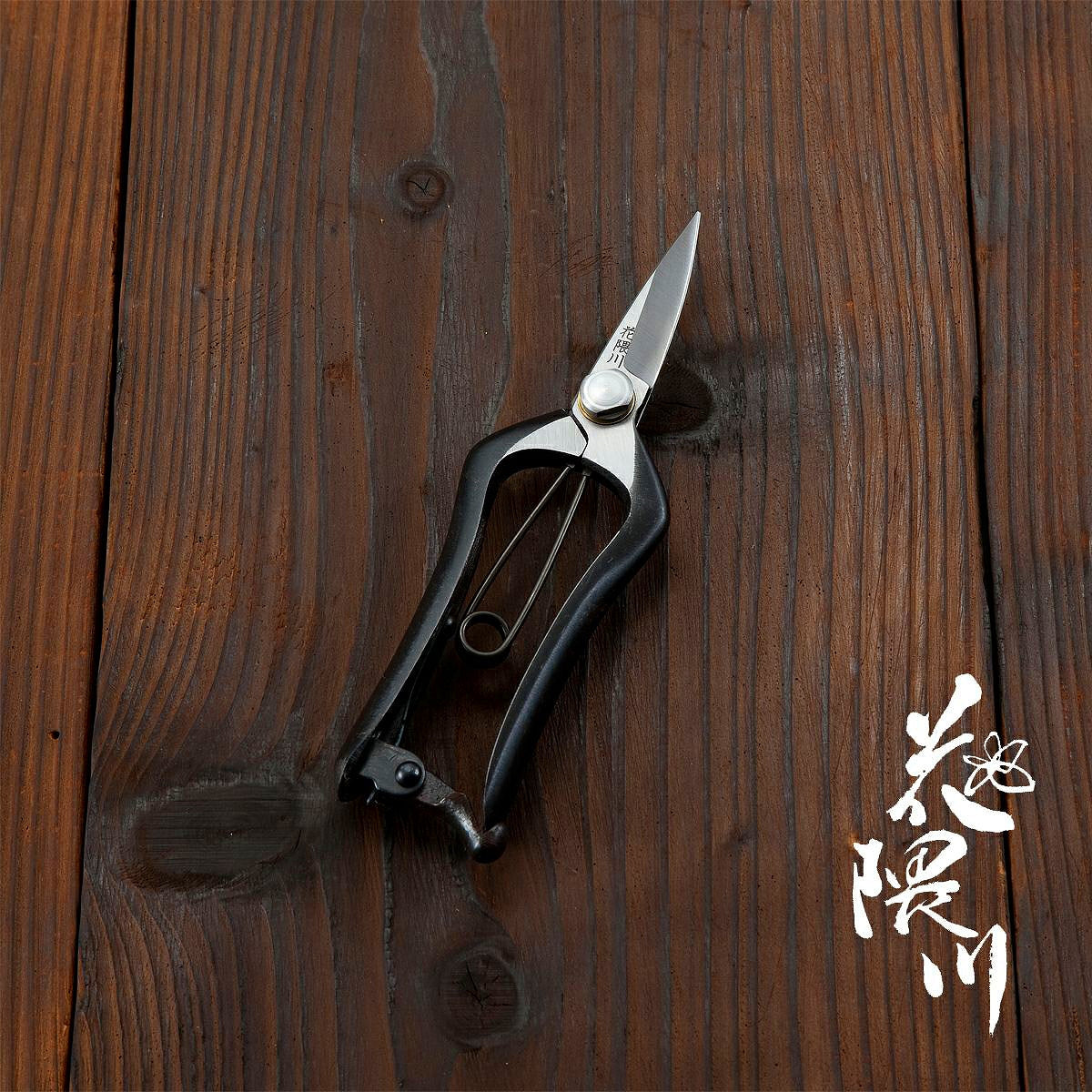 HONMAMON “HANAKUMAGAWA” Small Bud-Cutting Shears 170mm(abt 6.7") for Bonsai, Pruning, Single Bevel, Made in Japan