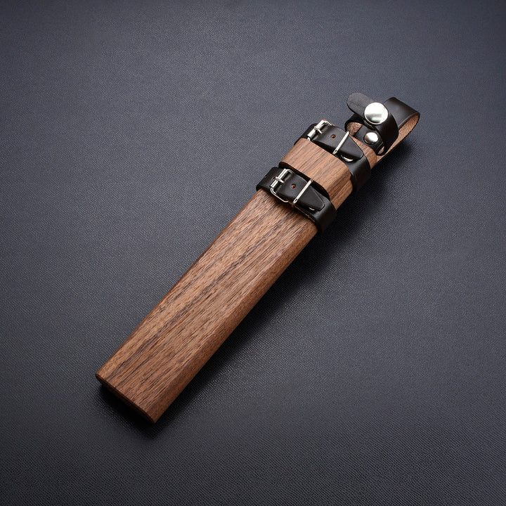 Azuma Shusaku Damascus Blue Paper Steel Hatchet, 6-inch Random Blade, Western Lacquer Finish