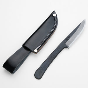 Open image in slideshow, &quot;AZUMASYUSAKU&quot; Outdoor Knife Aogami steel no.2, Damascus 100mm~130mm
