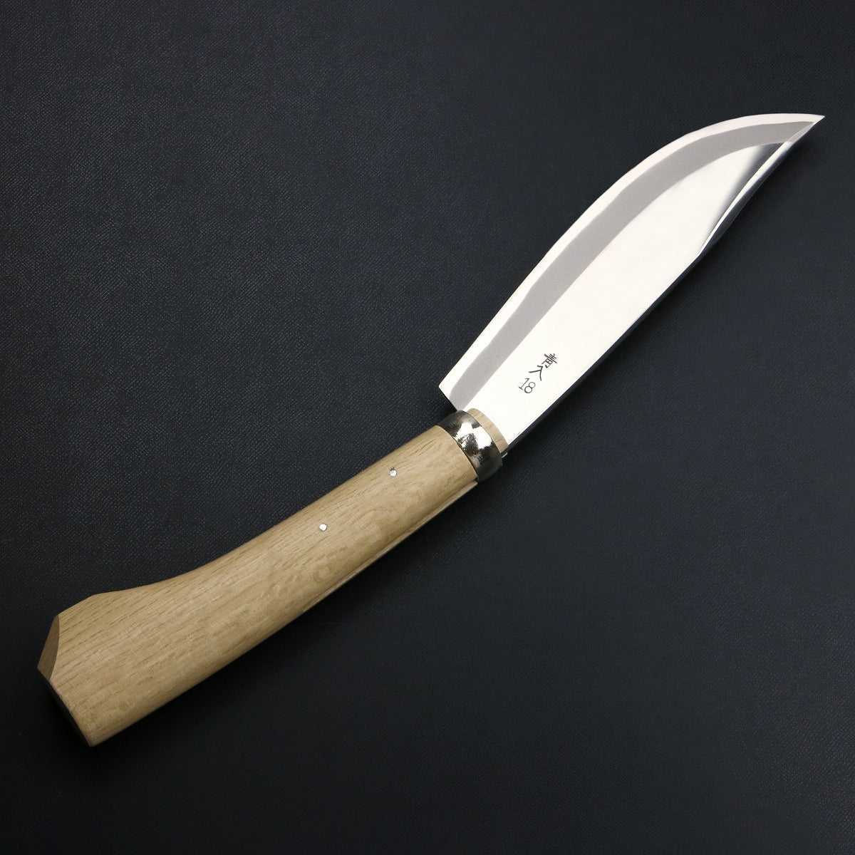 HONMAMON "AZUMASYUSAKU" Polished Hatchet / Machete Aogami Steel No. 2 Double Edge, 180mm~240mm