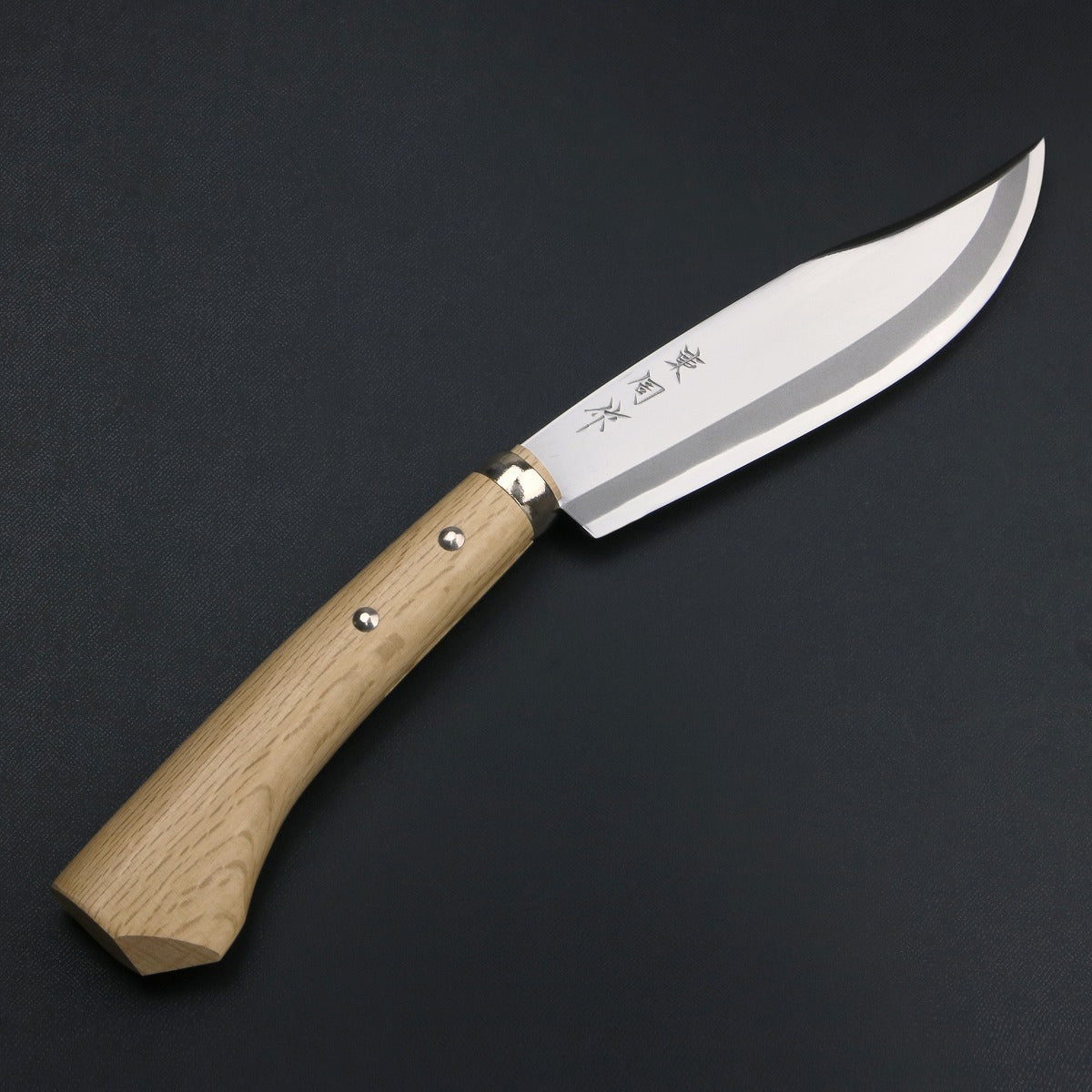 HONMAMON "AZUMASYUSAKU" Polished Hatchet / Machete Aogami Steel No. 2 Single Edge, 180mm~240mm For Right Hander