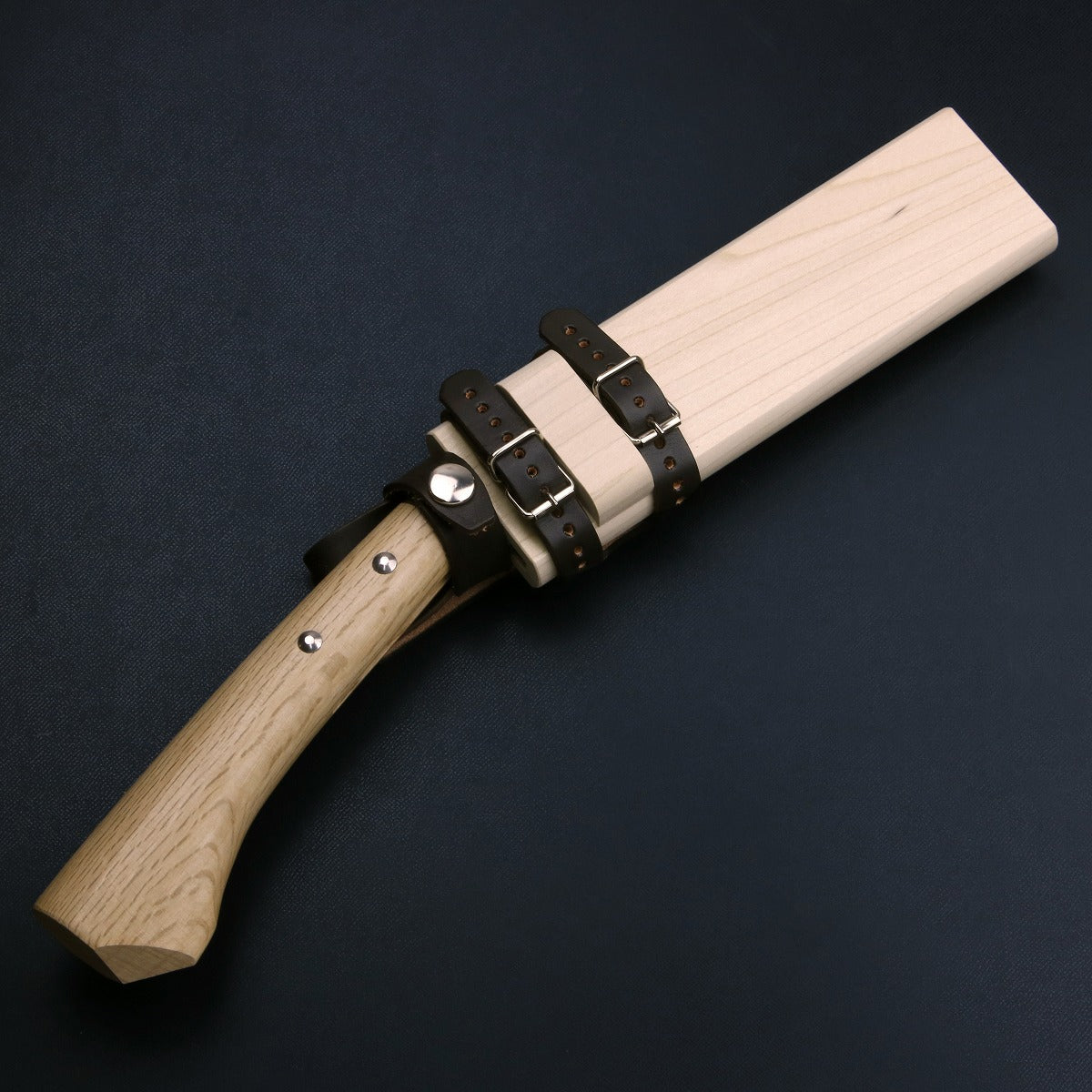 HONMAMON "AZUMASYUSAKU" Polished Hatchet / Machete Aogami Steel No. 2 Single Edge, 180mm~240mm For Right Hander