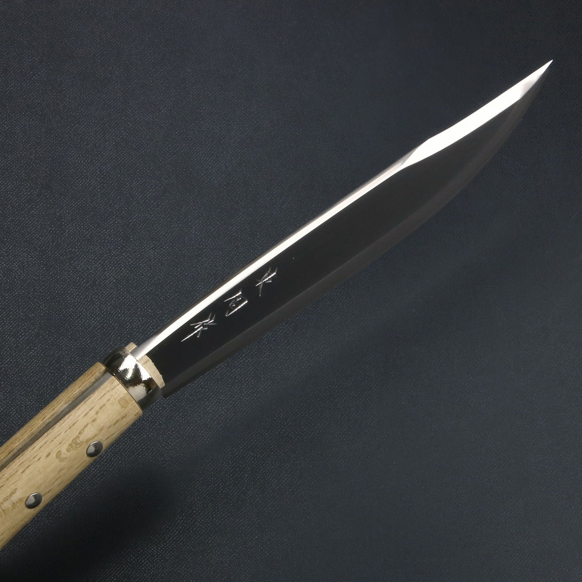 HONMAMON "AZUMASYUSAKU" Polished Hatchet / Machete Aogami Steel No. 2 Single Edge, 180mm~240mm For Right Hander