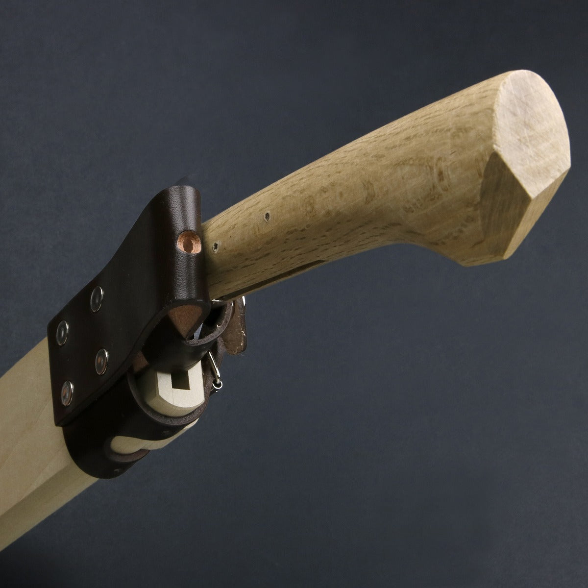 HONMAMON "AZUMASYUSAKU" Polished Hatchet / Machete Aogami Steel No. 2 Single Edge, 180mm~240mm For Right Hander