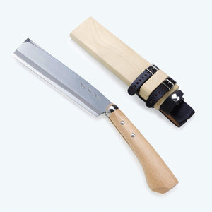 HONMAMON "AZUMASYUSAKU" Polished Japanese Hatchet / Machete 165mm-240mm for Left Hander, Aogami Steel Single Bevel (NATA)