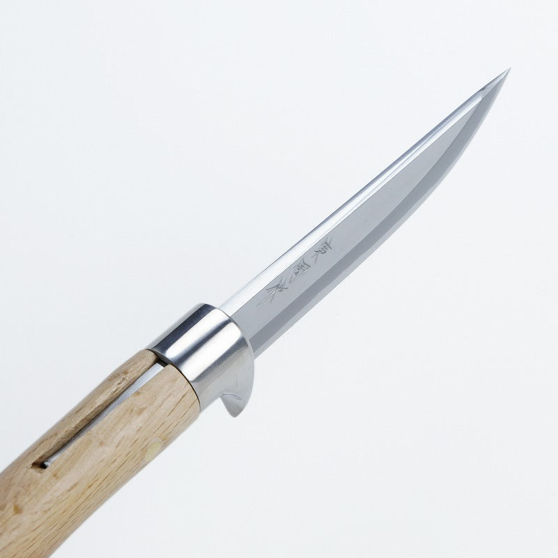 "AZUMASYUSAKU" Polished Japanese Hunting Knife Aogami Steel no.2, 120mm~150mm Short length Outdoor knife