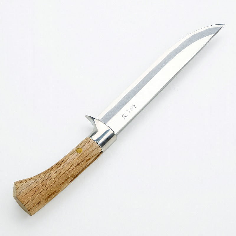 "AZUMASYUSAKU" Polished Japanese Hunting Knife Aogami Steel no.2, 180mm~210mm Medium length Outdoor knife