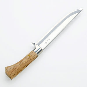 "AZUMASYUSAKU" Polished Japanese Hunting Knife Aogami Steel no.2, 180mm~210mm Medium length Outdoor knife