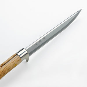 "AZUMASYUSAKU" Polished Japanese Hunting Knife Aogami Steel no.2, 180mm~210mm Medium length Outdoor knife