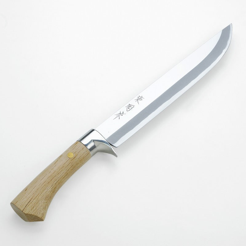 "AZUMASYUSAKU" Polished Japanese Hunting Knife Aogami Steel no.2, 180mm~210mm Medium length Outdoor knife