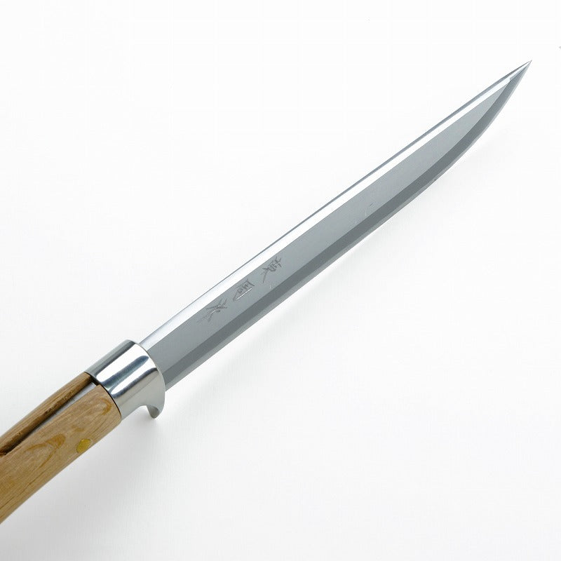 "AZUMASYUSAKU" Polished Japanese Hunting Knife Aogami Steel no.2, 180mm~210mm Medium length Outdoor knife