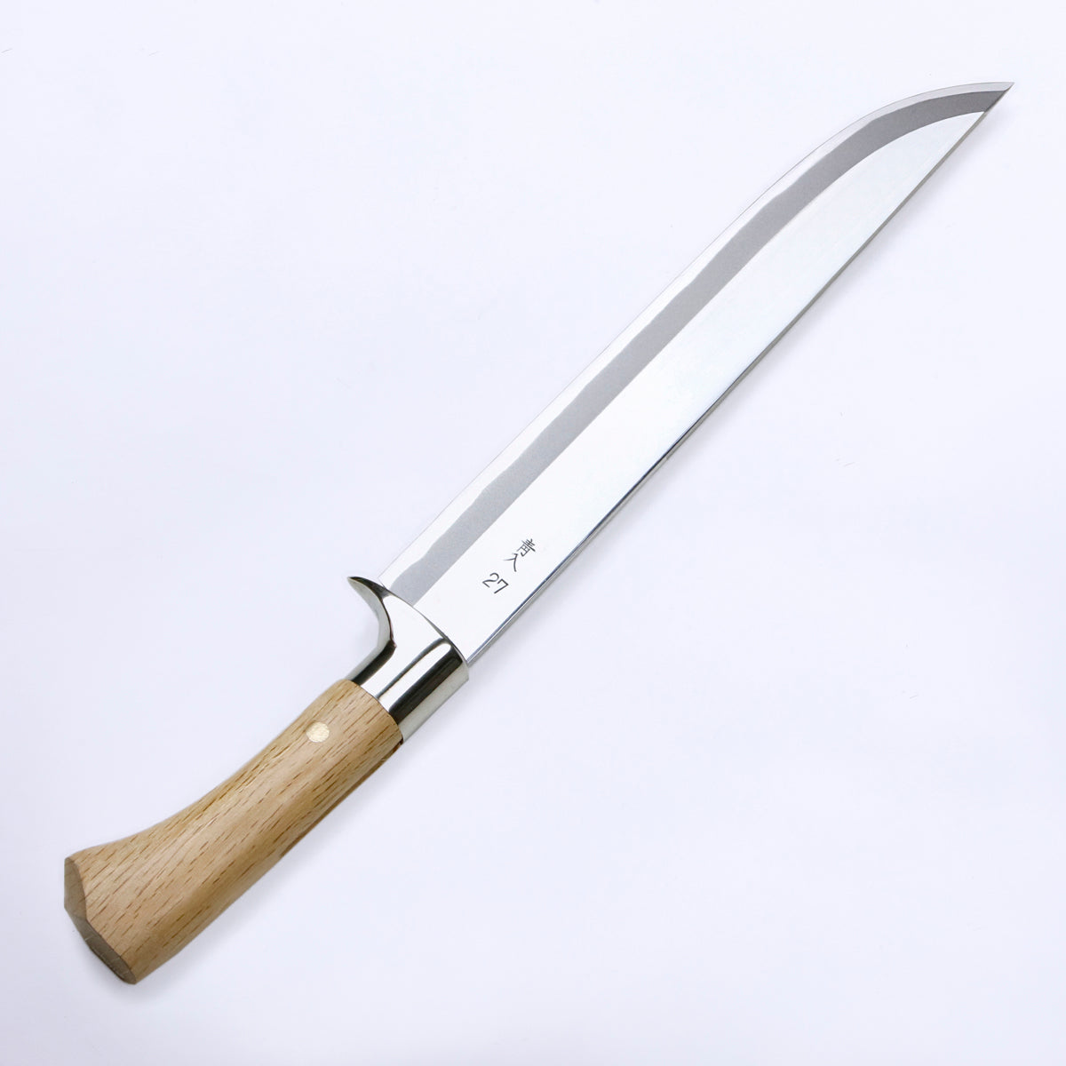 "AZUMASYUSAKU" Polished Japanese Hunting Knife Aogami Steel no.2, 240mm~300mm Long length Outdoor knife