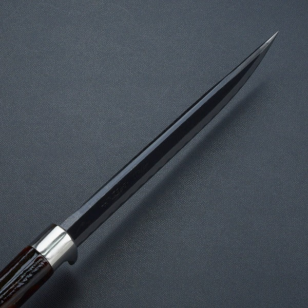 "AZUMASYUSAKU" TOSA KUROUCHI Japanese Hunting Knife RANBA (Wave Edge) Aogami Steel, 180mm~210mm