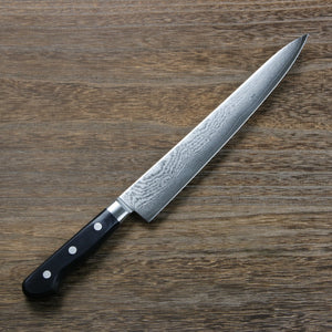 Open image in slideshow, Fillet Knife (Sujihiki) Meat Slice Knife VG10 Damascus Pattern, 240mm - 270 mm
