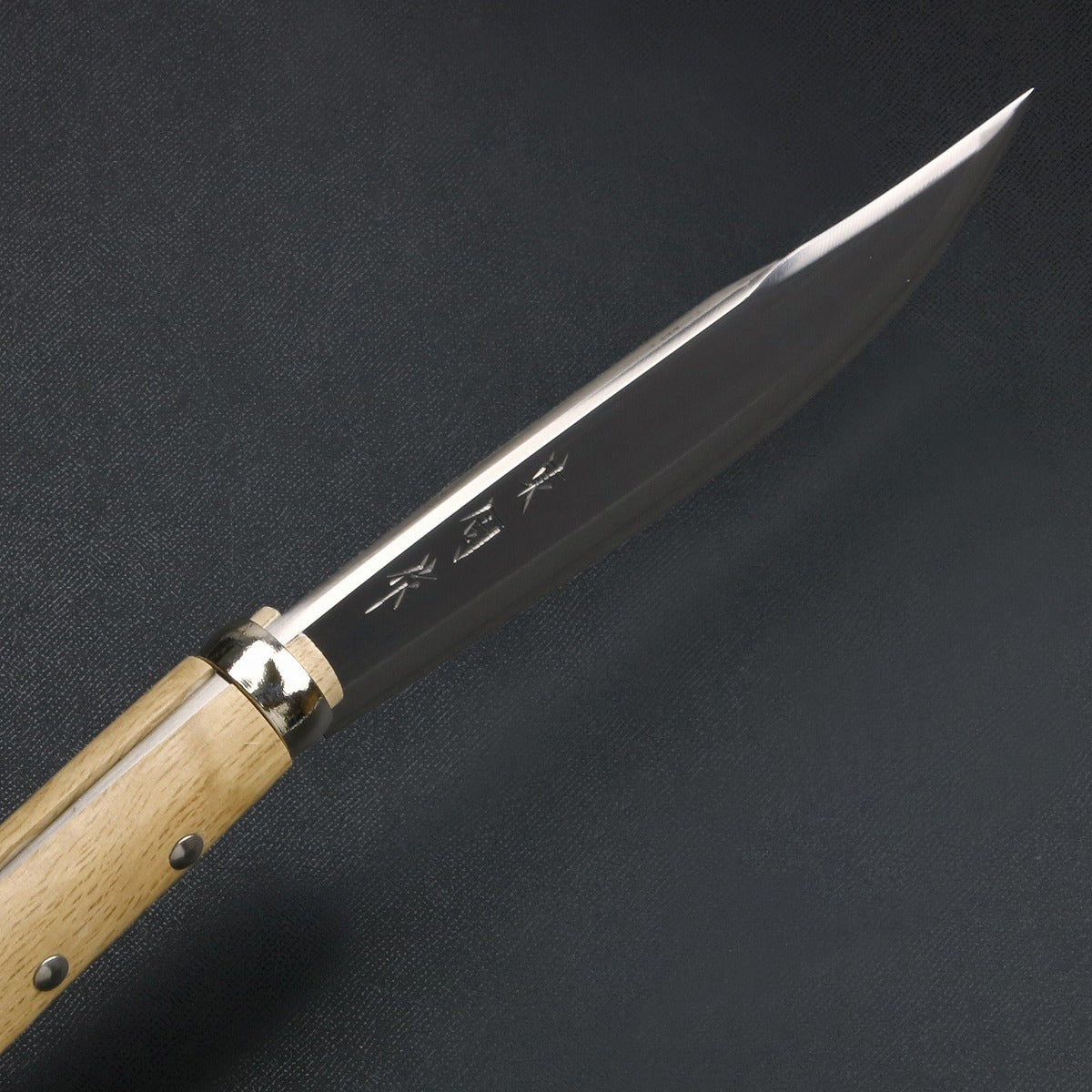 HONMAMON "AZUMASYUSAKU" Polished Hatchet / Machete Aogami Steel No. 2 Double Edge, 180mm~240mm