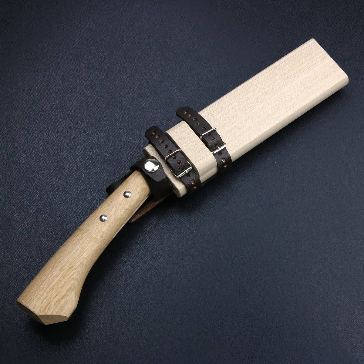 HONMAMON "AZUMASYUSAKU" Polished Hatchet / Machete Aogami Steel No. 2 Double Edge, 180mm~240mm