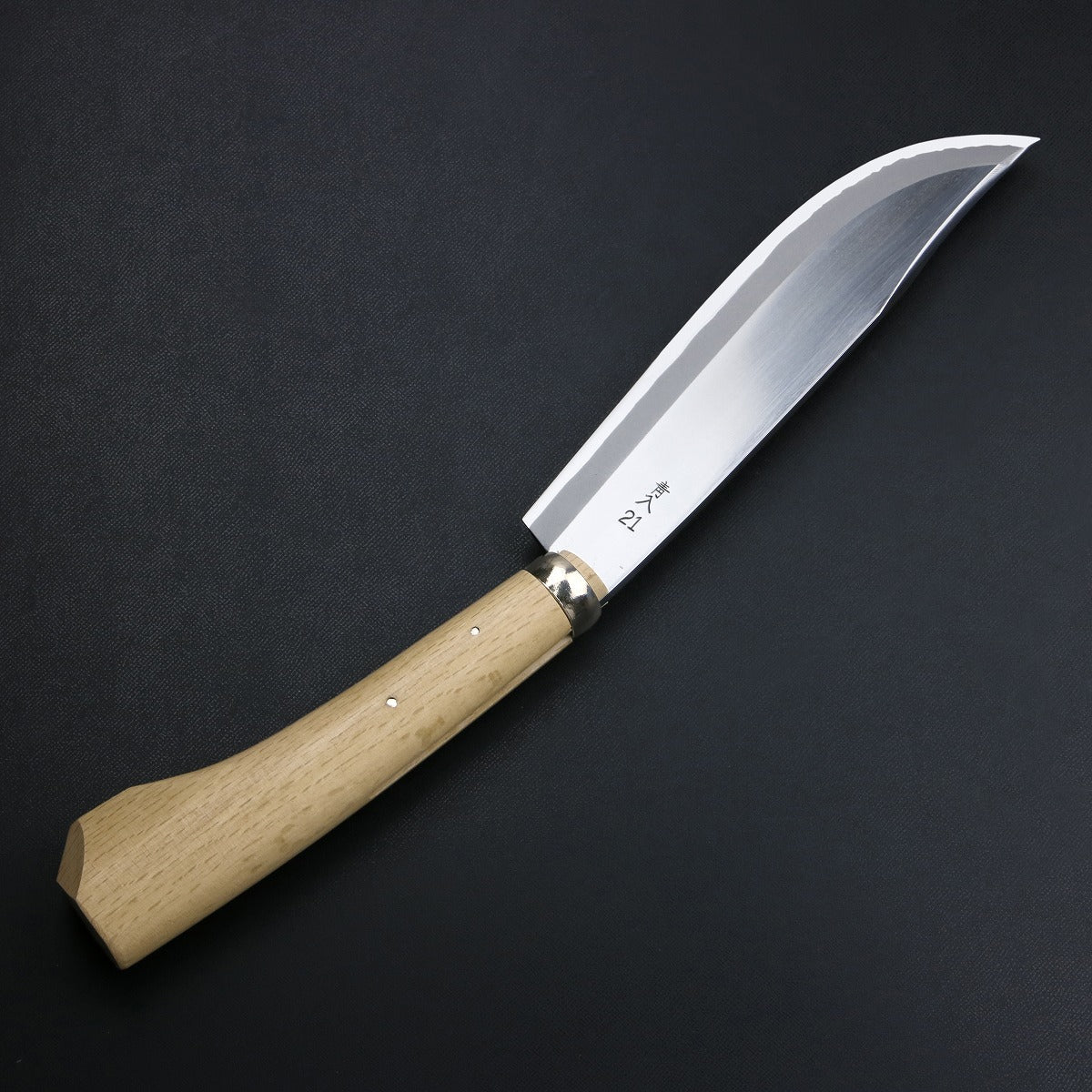 HONMAMON "AZUMASYUSAKU" Polished Hatchet / Machete Aogami Steel No. 2 Double Edge, 180mm~240mm