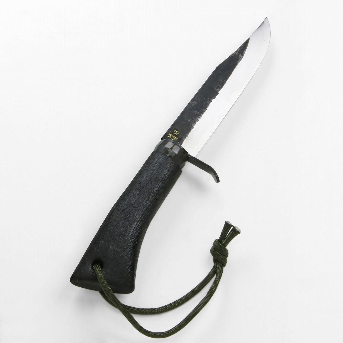 HONMAMON Japanese Hunting knife Aogami Steel Charcoal Oak Handle, 120mm~210mm