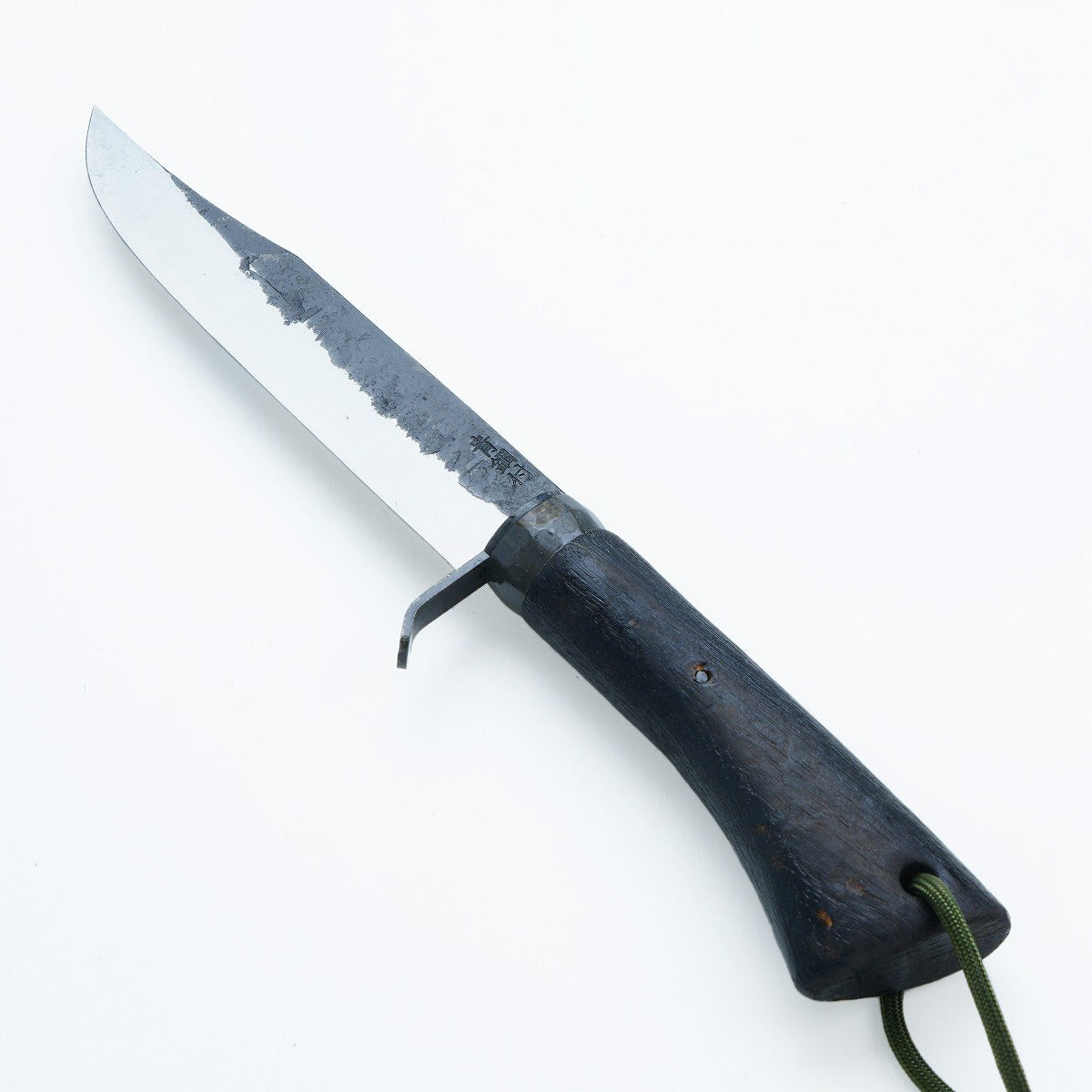 HONMAMON Japanese Hunting knife Aogami Steel Charcoal Oak Handle, 120mm~210mm