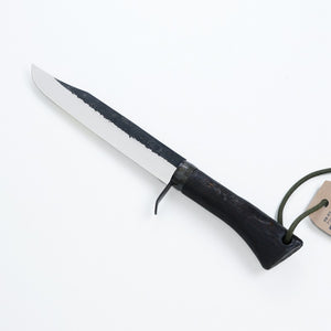 HONMAMON Japanese Hunting knife Aogami Steel Charcoal Oak Handle, 120mm~210mm