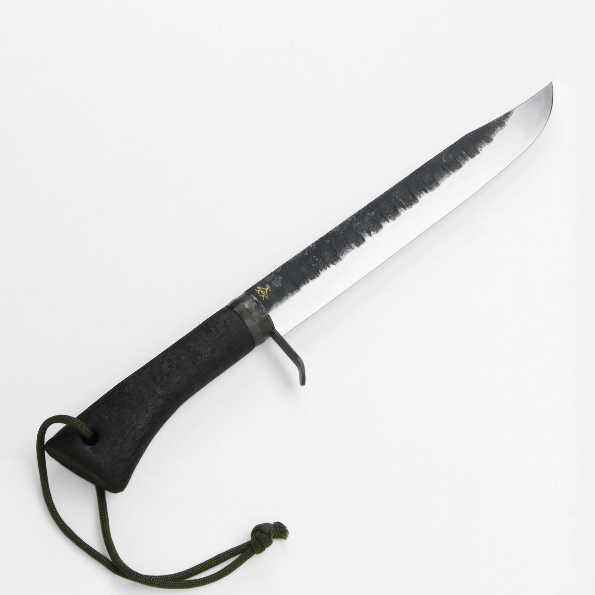 HONMAMON Japanese Hunting knife Aogami Steel Charcoal Oak Handle, 120mm~210mm