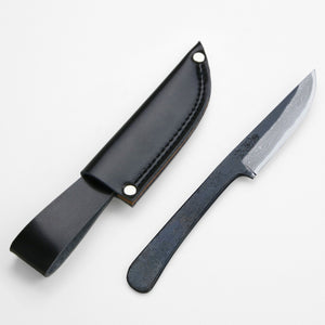 在素材輪播內開啟圖片，AZUMASYUSAKU Outdoor Knife Aogami steel no.2, Damascus 100mm-130mm
