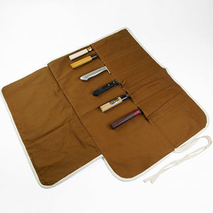 Open image in slideshow, HONMAMON Portable Knife Roll Bag With 4 Slots／6 Slots
