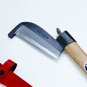 HONMAMON "AZUMASYUSAKU" Round Hatchet Shirogami Steel Double Bevel, 360g~500g