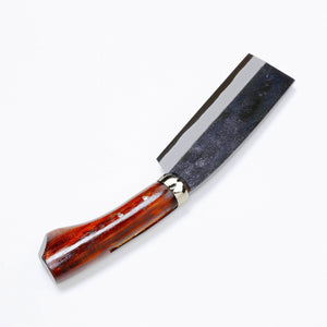 AZUMASYUSAKU Hatchet (Outdoor Knife) Kurouchi Shirogami Steel no.2, 120mm~210mm Double Bevel with Case