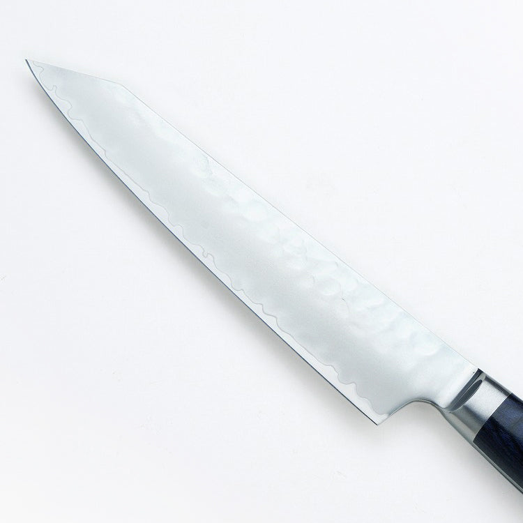 Kiritsuke Petty (Utility Knife) AUS10 steel with Hammered Pattern, 135mm
