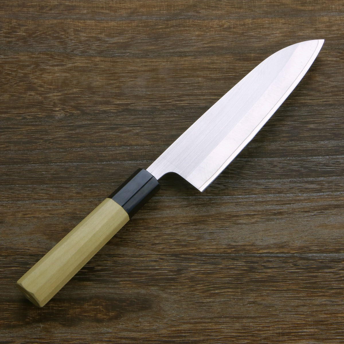 Santoku (Multi-Purpose Knife) Powdered HSS with Buffalo Horn Octagonal Handle, 165mm