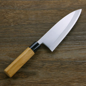 Open image in slideshow, Deba  (Butcher Knife) Aogami Steel No. 2 Cherry Tree Handle, 105mm~180mm
