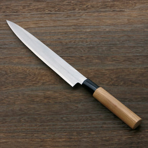 Open image in slideshow, HONMAMON Yanagiba (Sashimi Knife) Shirogami steel No.2, 180mm~240mm for Left Hander
