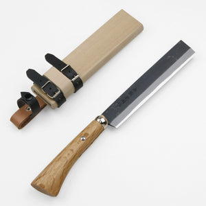 Open image in slideshow, &quot;AZUMASYUSAKU&quot; Japanese Hatchet / Machete for Bamboo Splitting, Aogami Steel no.2 Double Bevel, 120mm~240mm (NATA)
