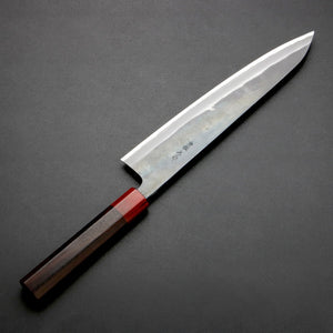 "MOTOKANE" Gyuto Kurouchi (Chef's Knife) Aogami Super Steel, Rosewood Handle, 240mm