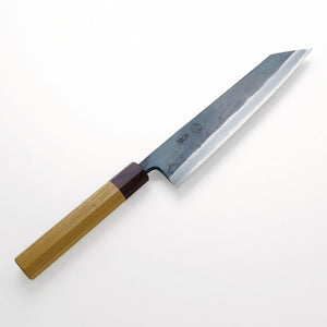 Open image in slideshow, &quot;MOTOKANE&quot; Kiritsuke Gyuto Kurouchi (Chef&#39;s Knife) Aogami no.1 Steel, Zelkova Handle, 210mm
