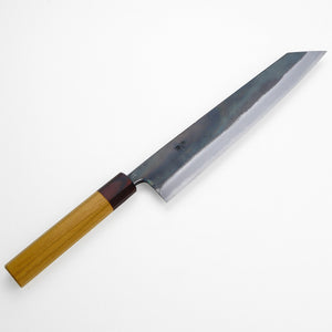 "MOTOKANE" Kiritsuke Gyuto Kurouchi (Chef's Knife) Aogami no.1 Steel, Zelkova Handle, 240mm