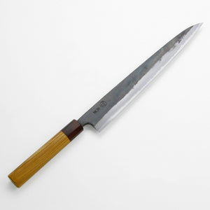 Open image in slideshow, &quot;MOTOKANE&quot; Kurouchi Sujihiki Knife Aogami Steel no.1, 210mm-270mm
