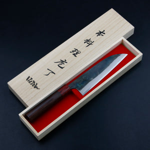 Open image in slideshow, &quot;MOTOKANE&quot; Santoku (Multi-Purpose Knife) Aogami Super Steel, 170mm
