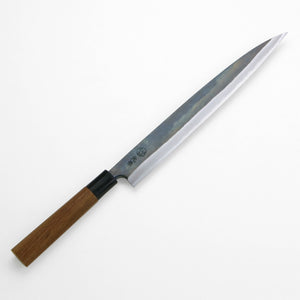 Open image in slideshow, HONMAMON &quot;MOTOKANE&quot; Sashimi Kurouchi Knife, Aogami Steel No.1, 210mm~270mm
