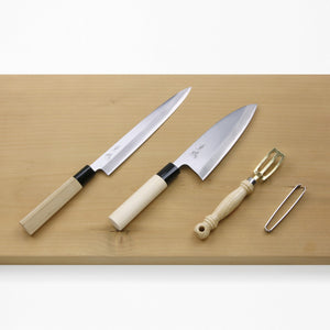 Open image in slideshow, ”SHIGEKATSU” Fishmonger Tools with Deba knife &amp; Yanagiba knife
