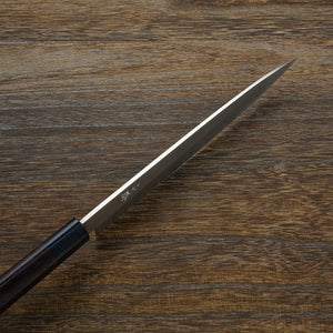 "SHIGEKATSU" Yanagiba (Sashimi Knife) Shirogami No.2 Laminated Damascus shinogi handle