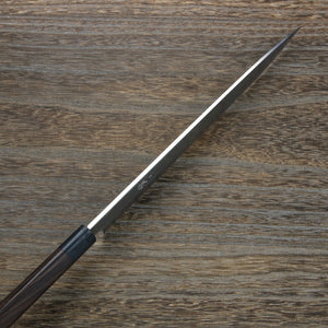 "SHIGEKATSU" Yanagiba (Sashimi Knife) Shirogami No.2 Laminated Damascus shinogi handle