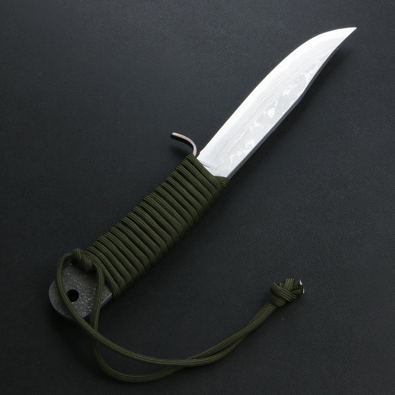 HONMAMON "UNRYU" Japanese Hunting Knife Damascus 10 Layers Aogami Steel, 120mm~210mm Outdoor knife