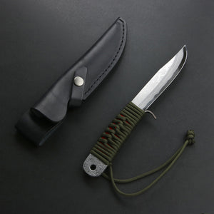 Open image in slideshow, HONMAMON &quot;UNRYU&quot; Japanese Hunting Knife Damascus 10 Layers Aogami Steel, 120mm~210mm Outdoor knife
