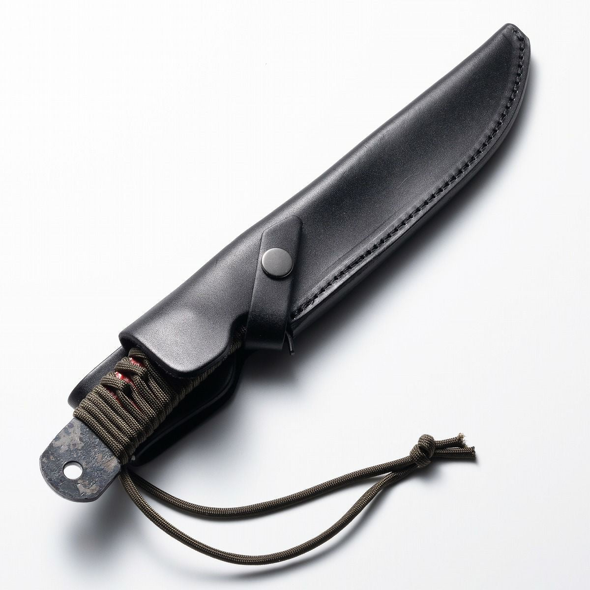 HONMAMON Sword Hatchet for Outdoor Activities Aogami Steel, 120mm~210mm with Genuine Leather Case