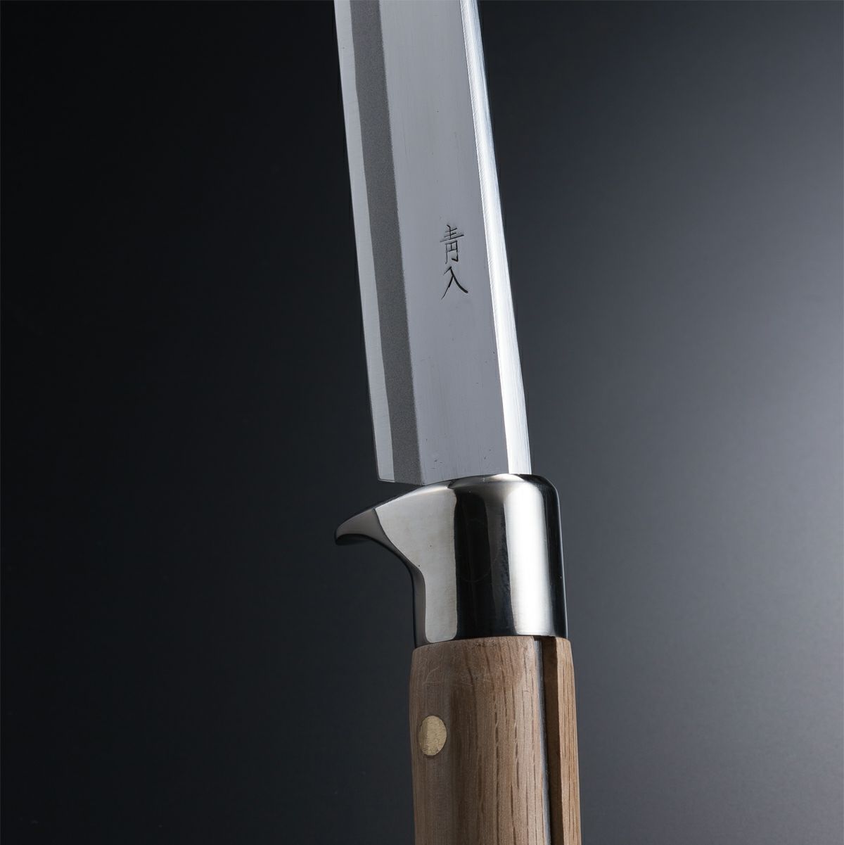 HONMAMON "AZUMASYUSAKU" Hunting Knife with Carving of Nightingale 240mm Japanese Outdoor Knife