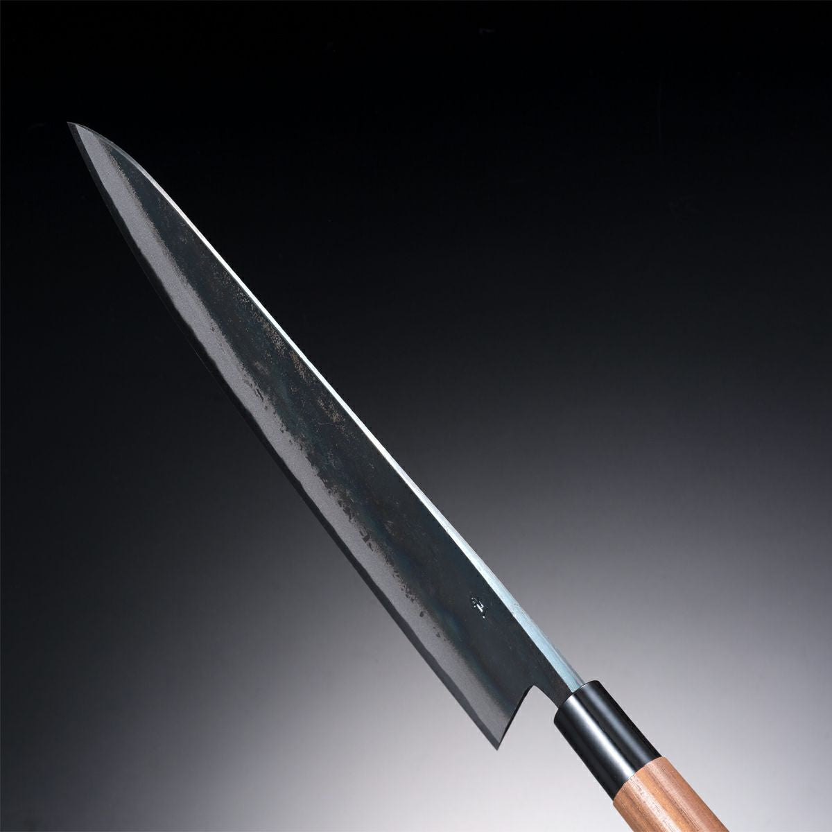 HONMAMON "MOTOKANE" Wa-Gyuto Kurouchi (Chef's Knife) Aogami Steel No.1, Wooden Case, 210mm