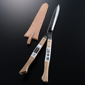 在素材輪播內開啟圖片，&quot;SAHO&quot; Hedge/Gardening Clippers, Shirogami Steel Blade with Leather Case
